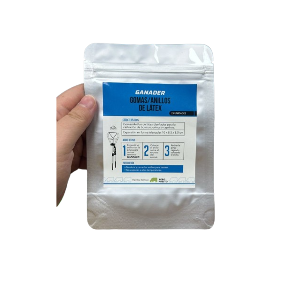 Gomas GANADER® para Castrar Terneros (25 unidades)