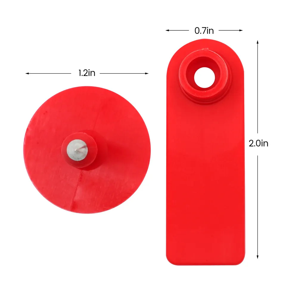 Caravanas Rectangulares S/Numerar 1,8x5 cm