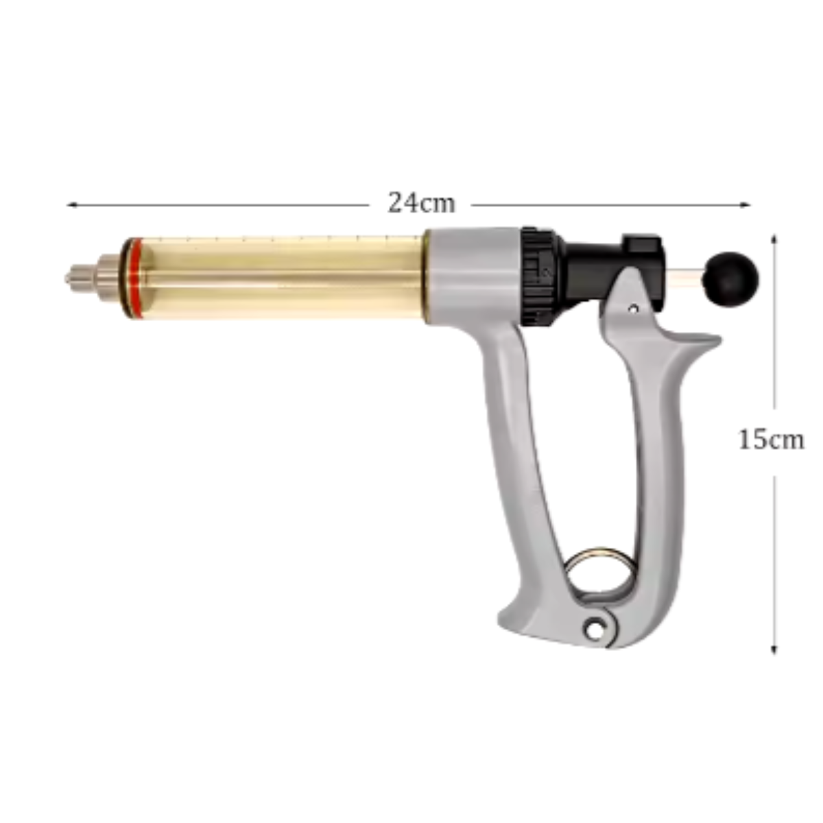 Jeringa Automática 50cc Cuerpo y Tubo Plástico