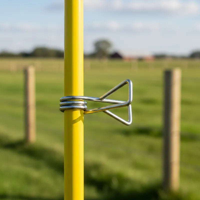 Varilla de fibra de vidrio con clip GANADER® de 120 cm (10 unidades)