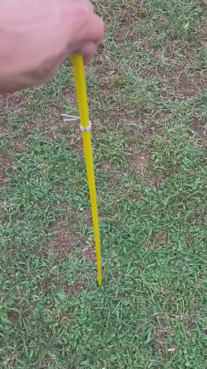 Varilla de fibra de vidrio con clip GANADER® de 120 cm (10 unidades)